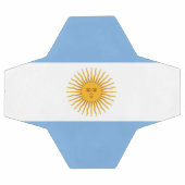 Argentinische Flagge Fußball (Flach)