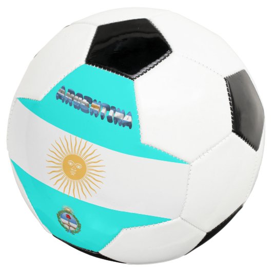 argentinische Flagge Fußball (Dreiviertel)