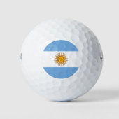 Argentinische Flagge Fußball Fußball Argentinier G Golfball (Vorderseite)