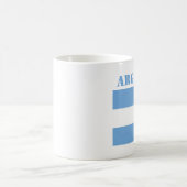 Argentinische Flagge Fußbälle Fußball Argentinisch Kaffeetasse (Mittel)