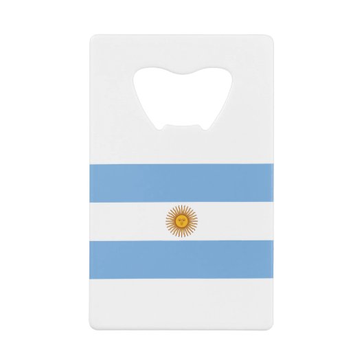 Argentinische Flagge Geldbeutel Flaschenöffner (Vorderseite)