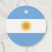 Argentinische Flagge Geschenkanhänger (Rückseite)