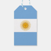 Argentinische Flagge Geschenkanhänger (Rückseite)