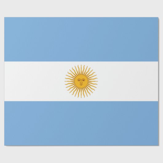 Argentinische Flagge Geschenkpapier (Flach)