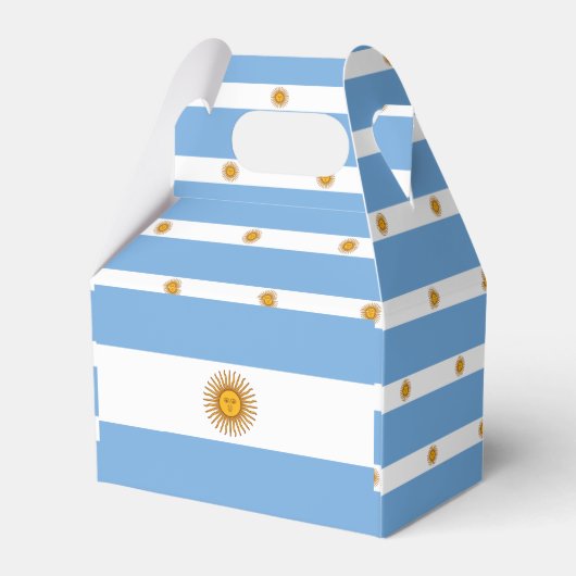 Argentinische Flagge Geschenkschachtel (Rückseite)