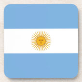 Argentinische Flagge Getränkeuntersetzer (Vorderseite)