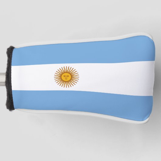 Argentinische Flagge Golf Head Cover Golf Headcover (Vorderseite)