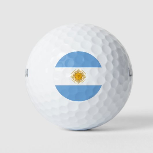 Argentinische Flagge Golfball (Vorderseite)