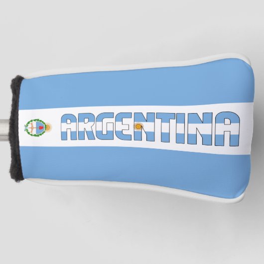 Argentinische Flagge Gorgetic Patriotic Golf Head  Headcover (Vorderseite)