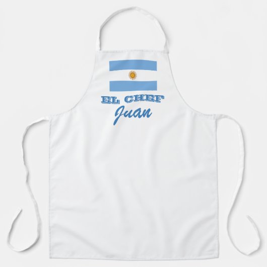 Argentinische Flagge GRILLEN Küche Schürze (Vorderseite)