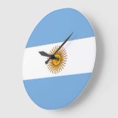 argentinische Flagge Große Wanduhr (Winkel)