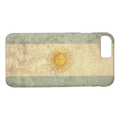 Argentinische Flagge - Grunge Case-Mate iPhone Hülle (Rückseite (Horizontal))