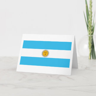 Argentinische Flagge Grußkarte Karte