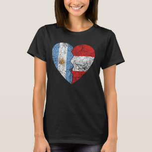 Argentinische Flagge Herz Argentiniens Peru Fl T-Shirt