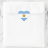 argentinische Flagge Herz-Aufkleber (Tasche)