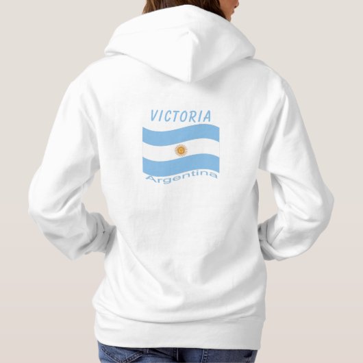 Argentinische Flagge Hoodie (Rückseite)