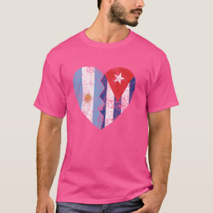 Argentinische Flagge in Kuba Herz Argentiniens Fla T-Shirt