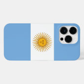 Argentinische Flagge iPhone Hülle (Rückseite (Horizontal))