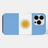 Argentinische Flagge iPhone Hülle (Rückseite (Horizontal))