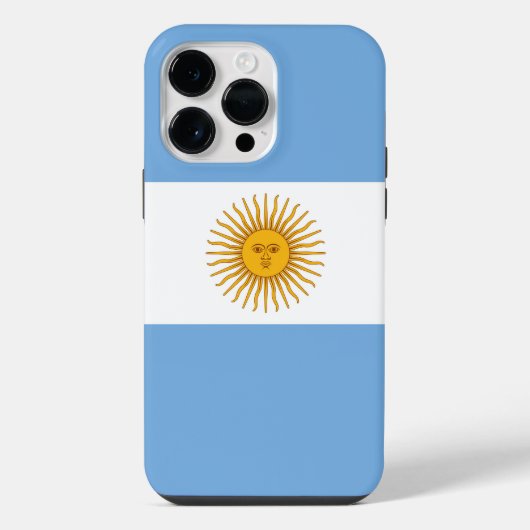 Argentinische Flagge iPhone Hülle (Rückseite)