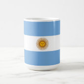 Argentinische Flagge Kaffeetasse (Mittel)