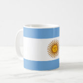 Argentinische Flagge Kaffeetasse (Vorderseite Links)