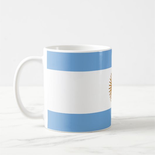 Argentinische Flagge Kaffeetasse (Links)
