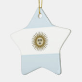 Argentinische Flagge Keramik Ornament (Links)