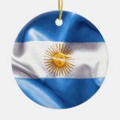 Argentinische Flagge Keramik Ornament (Vorne)