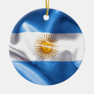 Argentinische Flagge Keramik Ornament