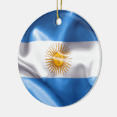 Argentinische Flagge Keramik Ornament (Links)