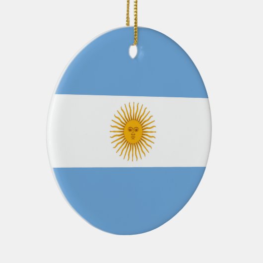 Argentinische Flagge Keramik Ornament (Rechts)