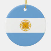 Argentinische Flagge Keramik Ornament (Vorne)