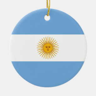 Argentinische Flagge Keramik Ornament