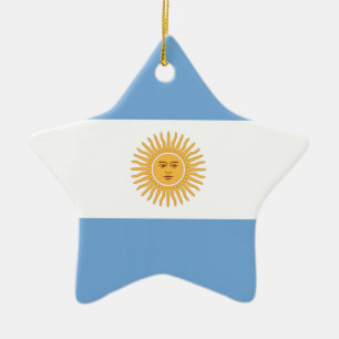 Argentinische Flagge Keramik Ornament