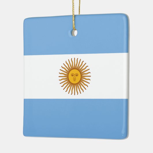 argentinische Flagge Keramikornament (Links)