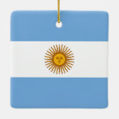 argentinische Flagge Keramikornament (Rückseite)