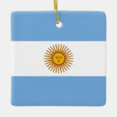 argentinische Flagge Keramikornament (Vorderseite)