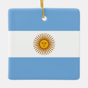 argentinische Flagge Keramikornament