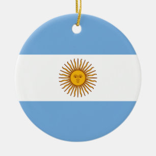 Argentinische Flagge Keramikornament