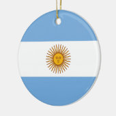 Argentinische Flagge Keramikornament (Links)