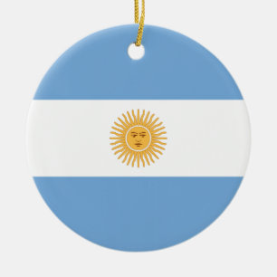 Argentinische Flagge Keramikornament