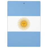 Argentinische Flagge Klemmbrett (Rückseite)