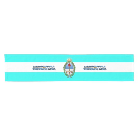 Argentinische Flagge Kurzer Tischläufer (Horizontal)