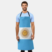 Argentinische Flagge Land Prix Geschenk Schürze (Getragen)