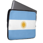 Argentinische Flagge Laptopschutzhülle (Vorne Rechts)