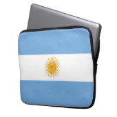Argentinische Flagge Laptopschutzhülle (Vorderseite Links)