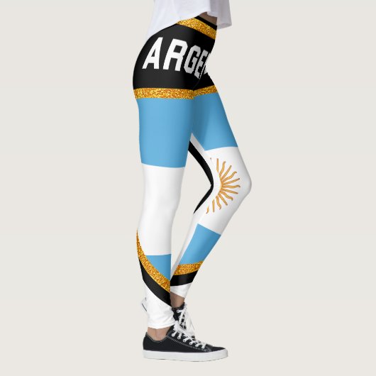 Argentinische Flagge Leggings (Rechts)