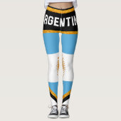 Argentinische Flagge Leggings (Vorderseite)