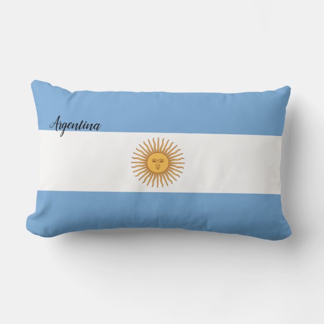 Argentinische Flagge Lendenkissen (Vorderseite)